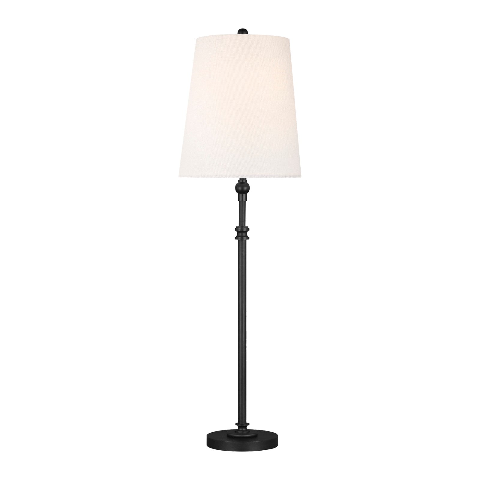 Capri Buffet Lamp in Aged Iron Bulbs Inc - Visual Comfort Table Lamps