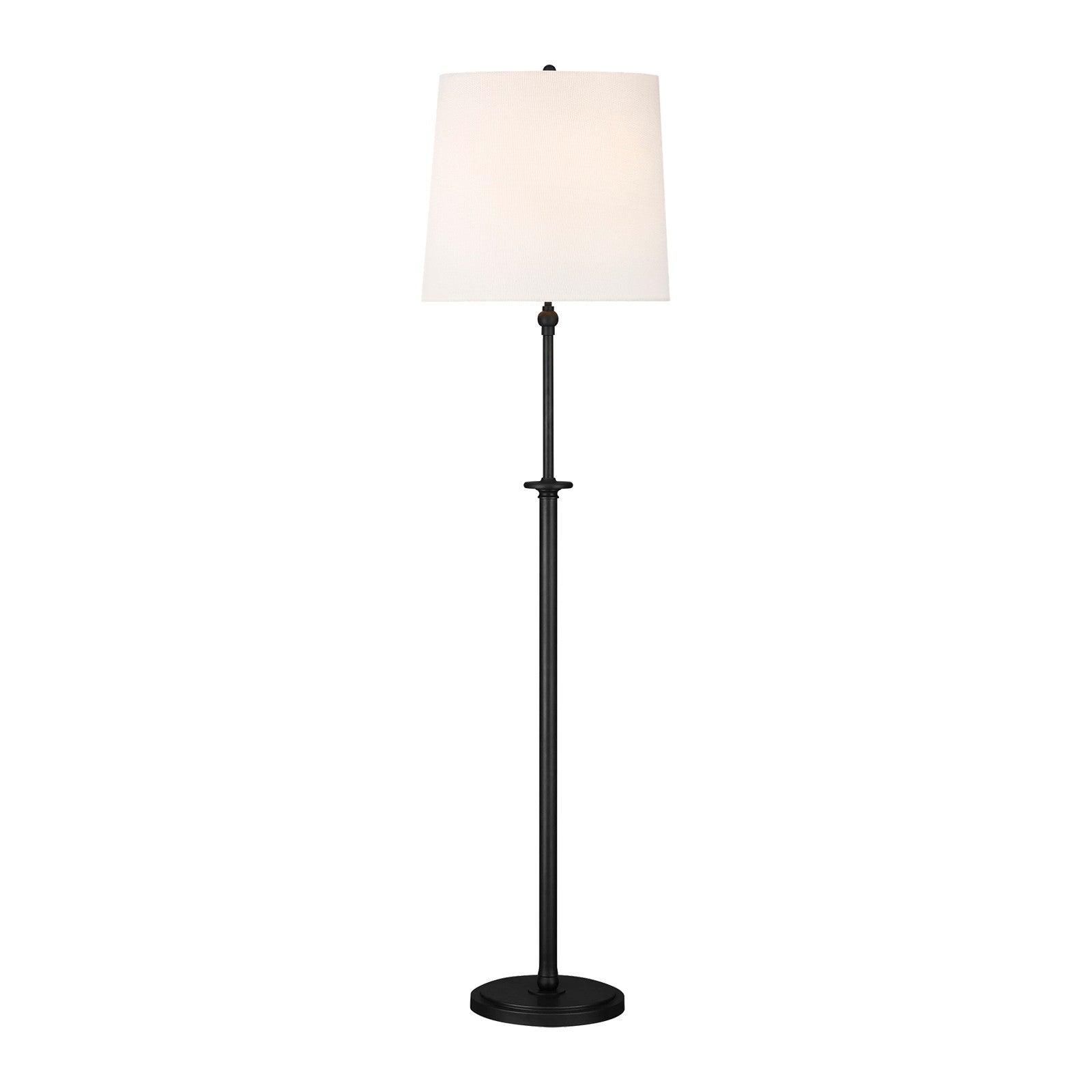 Capri Floor Lamp in Aged Iron - Visual Comfort Floor Lamps