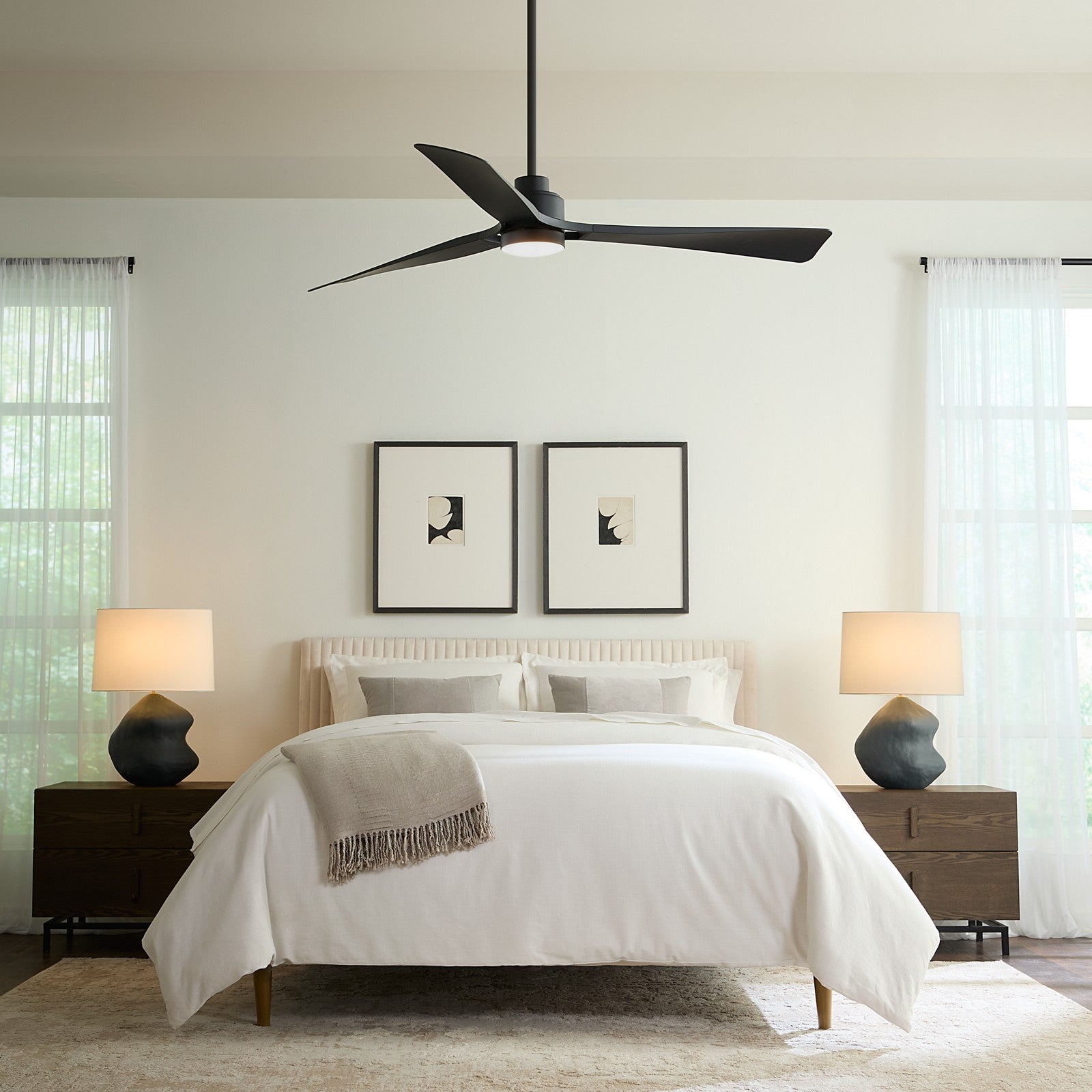 Trillium Smart 60" LED Ceiling Fan - Visual Comfort Fan 9