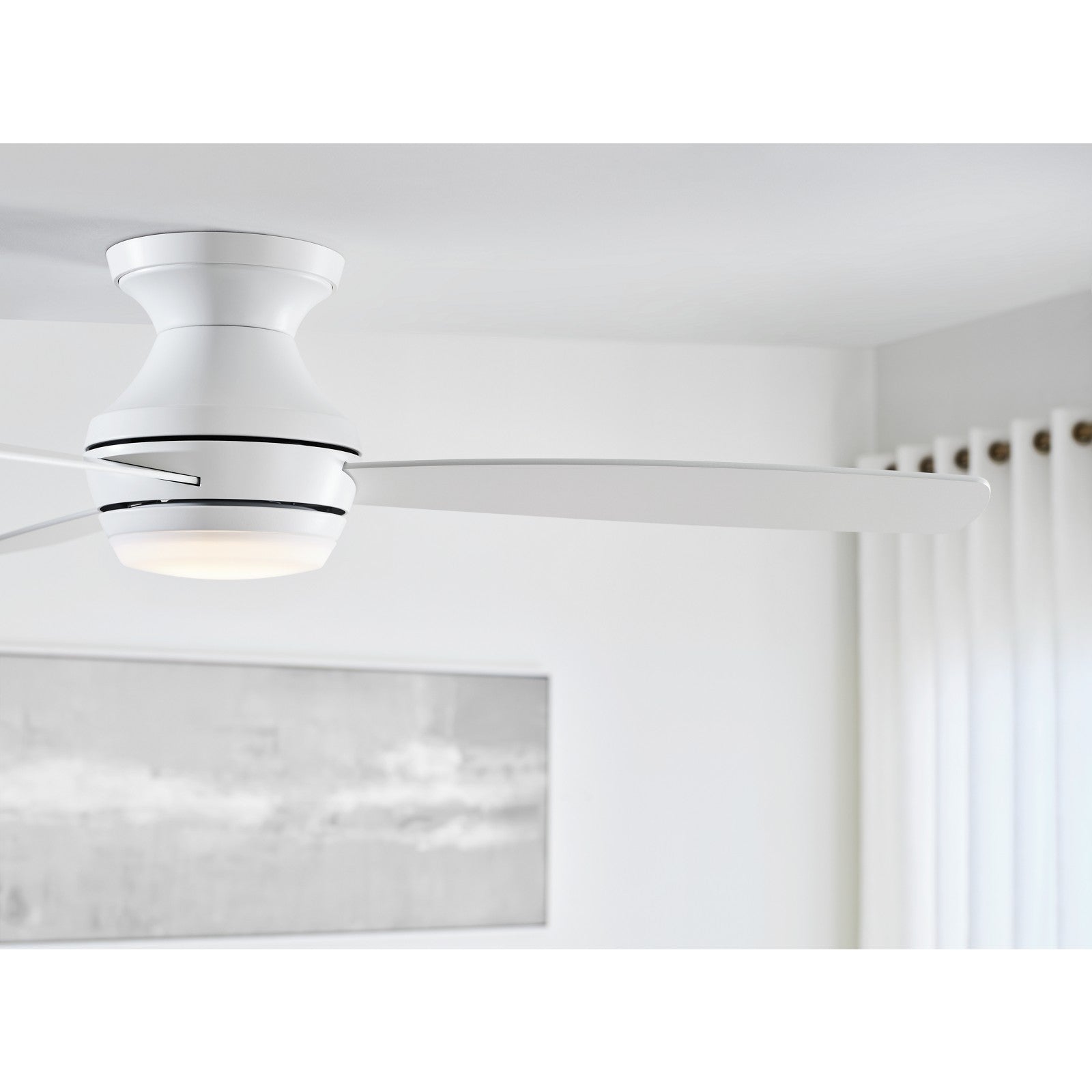 Ikon 52" Semi Flush LED Ceiling Fan - Visual Comfort Fan 20