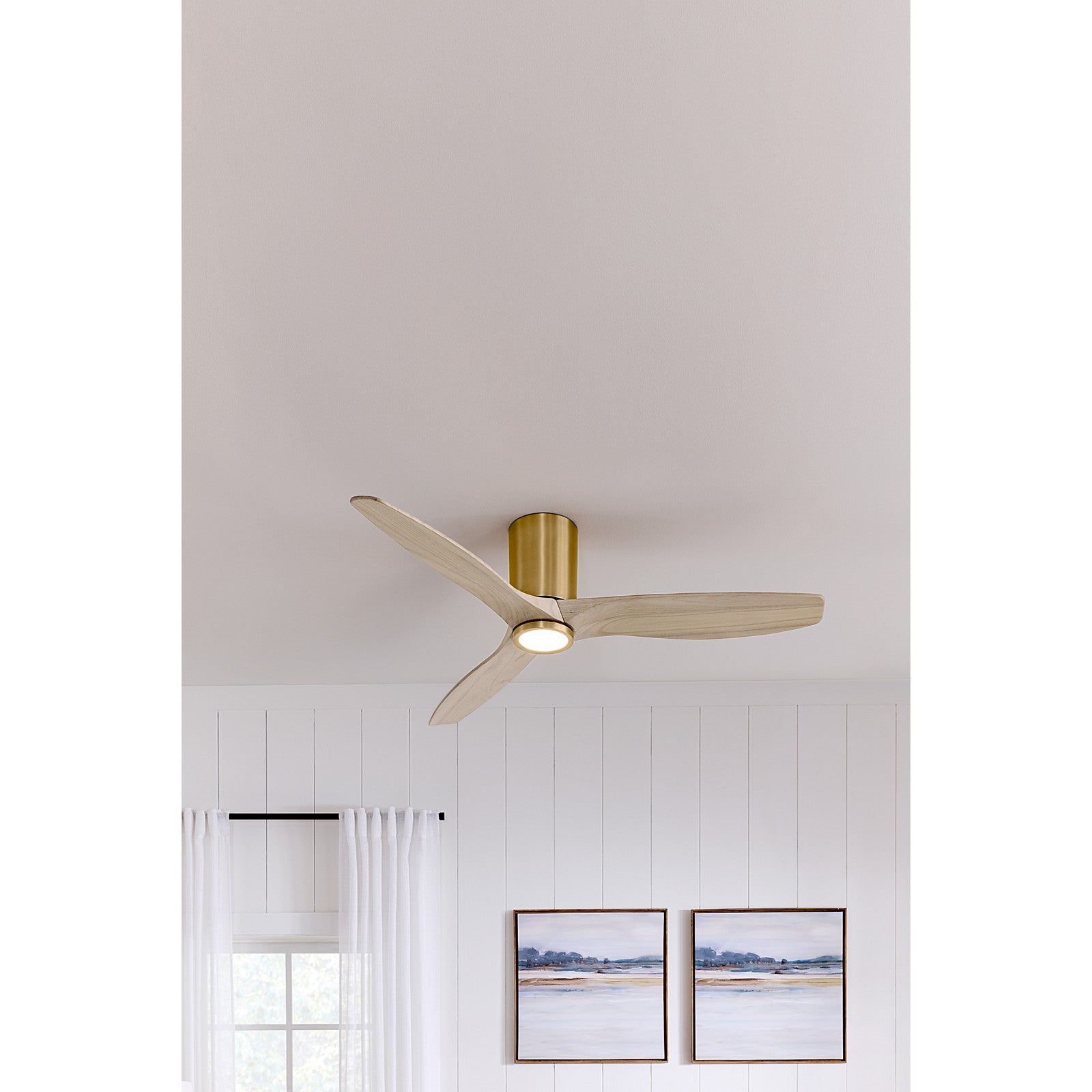 Seyra Smart 52" Hugger LED Ceiling Fan - Visual Comfort Fan 9