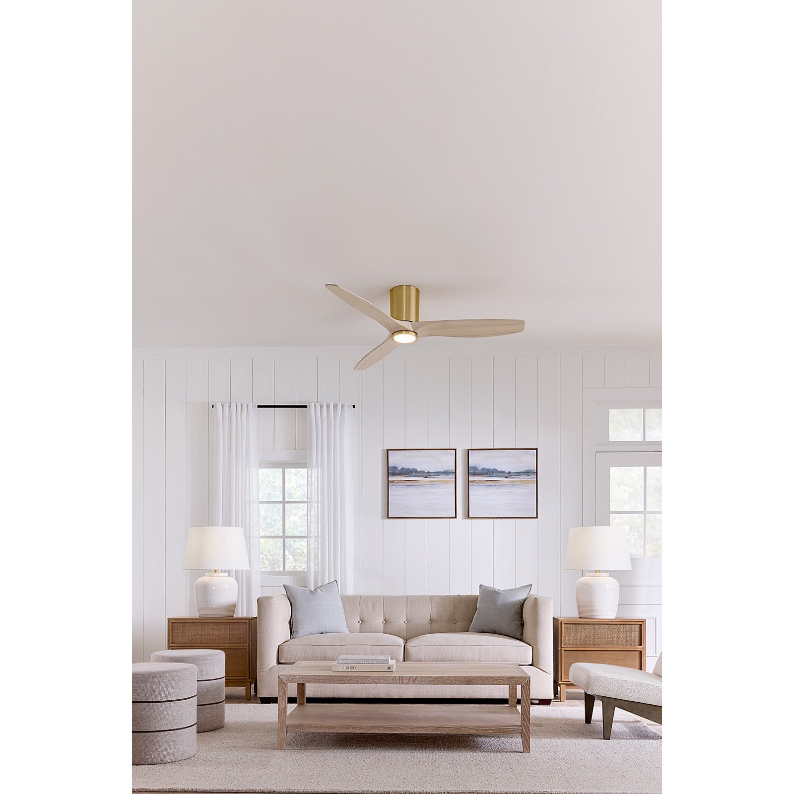 Seyra Smart 52" Hugger LED Ceiling Fan - Visual Comfort Fan 7