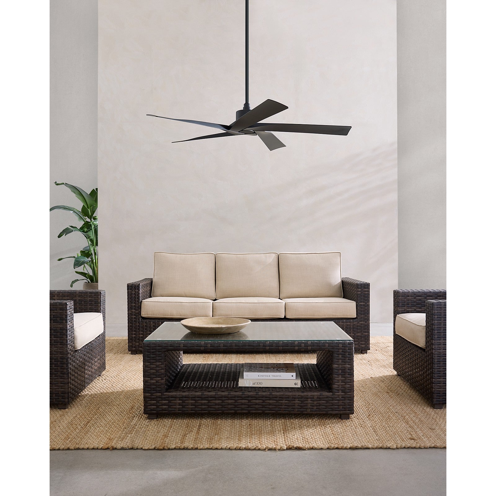 Aspen Coastal 56" Ceiling Fan - Visual Comfort Fan 5
