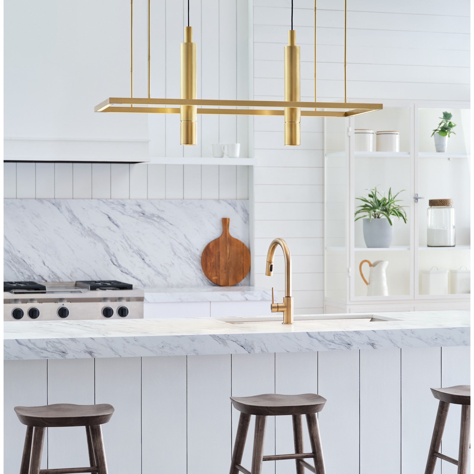 Stagger Halo 50 Linear Suspension - Visual Comfort Modern 13