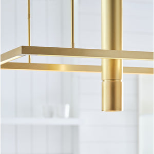 Stagger Halo 50 Linear Suspension - Visual Comfort Modern 12