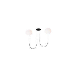 Helium Small 2-Light Chandelier - Visual Comfort Modern 1