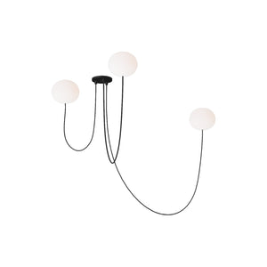 Helium Small 3-Light Chandelier - Visual Comfort Modern 1
