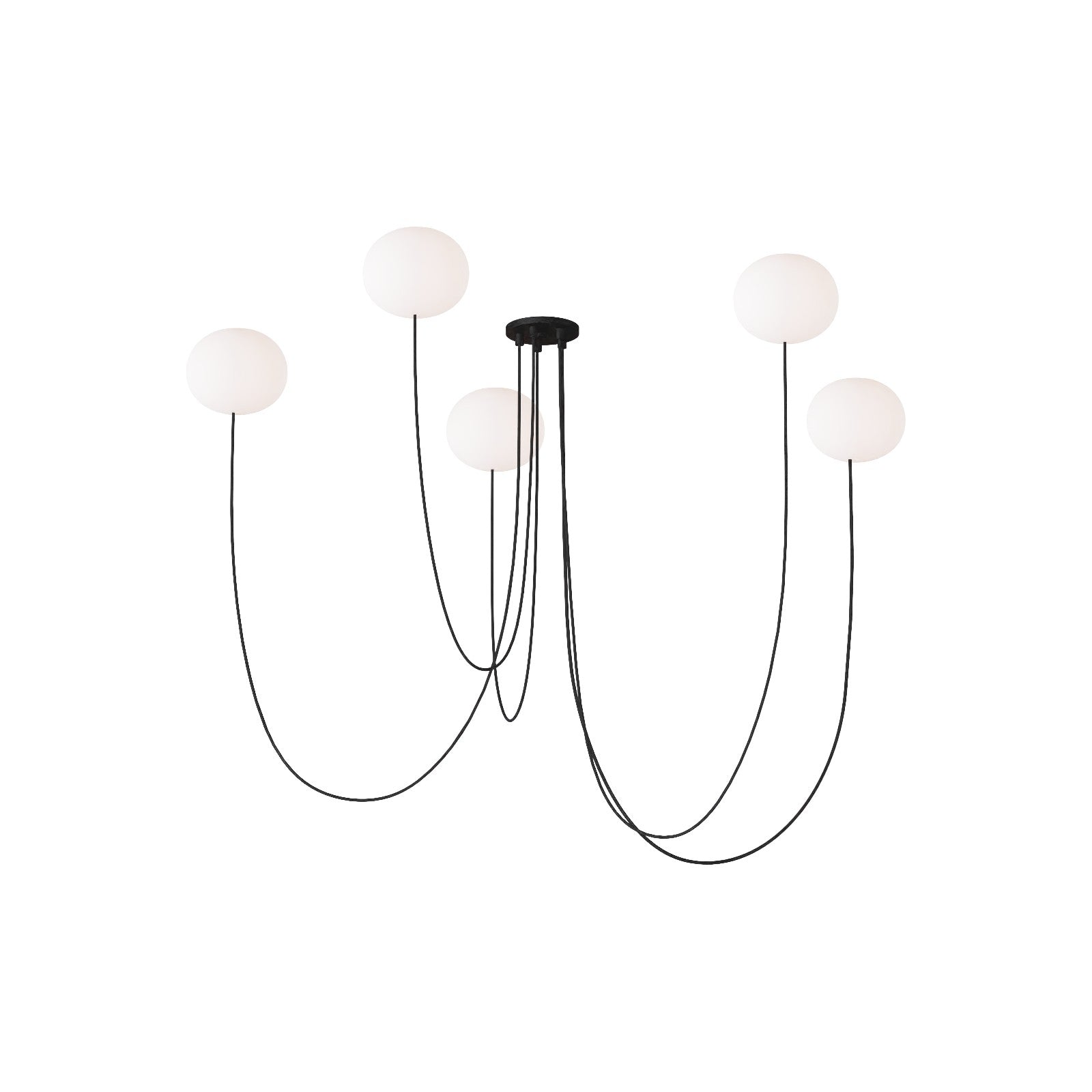 Helium Small 5-Light Chandelier - Visual Comfort Modern 1