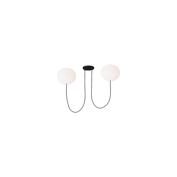 Helium Medium 2 Light Chandelier - Visual Comfort Modern 1
