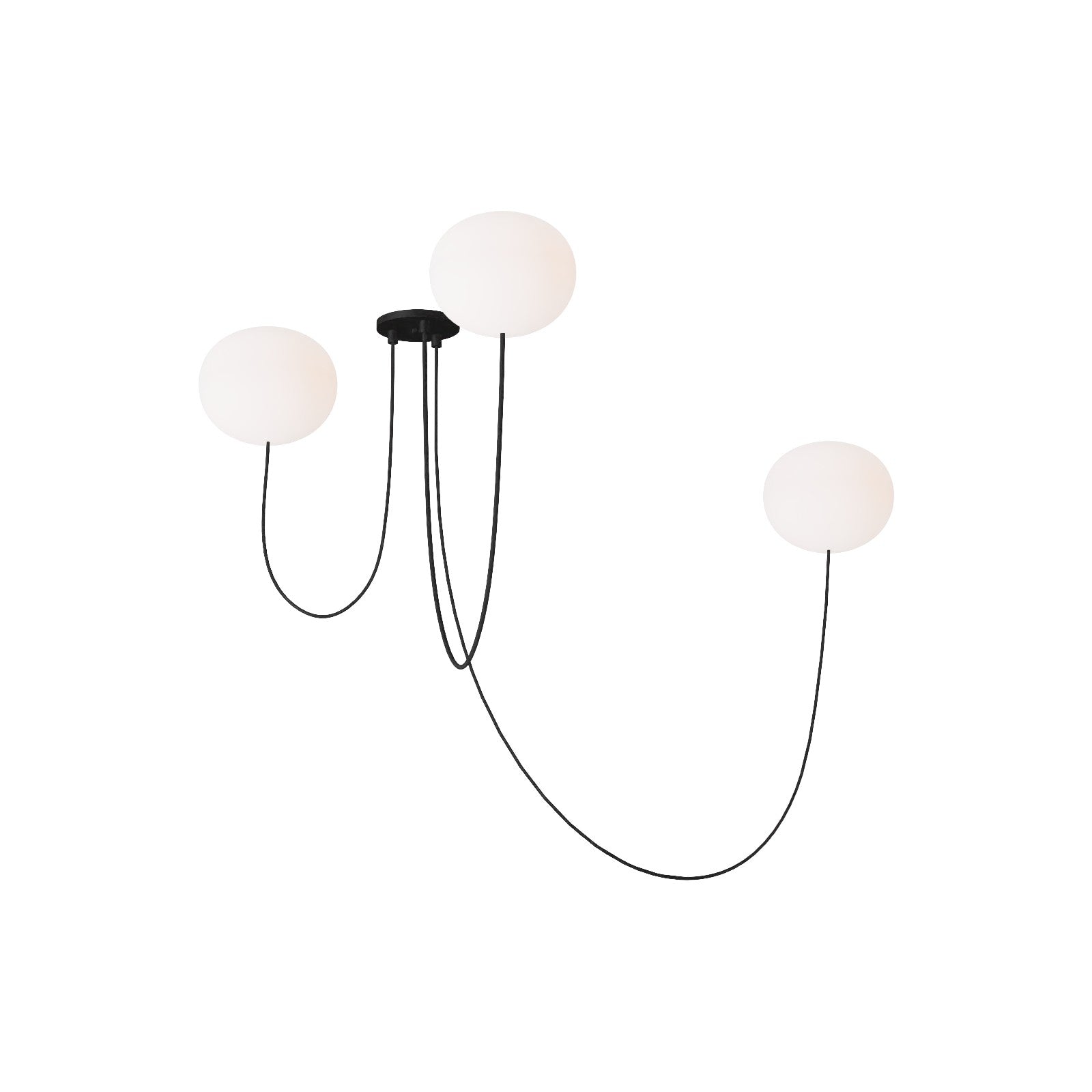 Helium Medium 3 Light Chandelier - Visual Comfort Modern 1