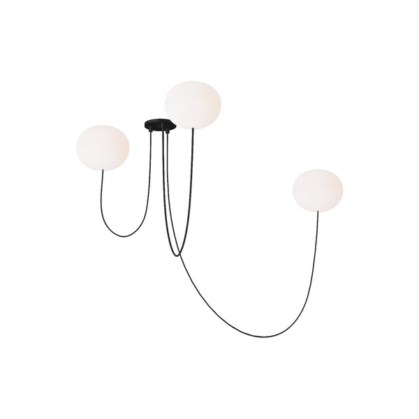 Helium Medium 3 Light Chandelier - Visual Comfort Modern 1