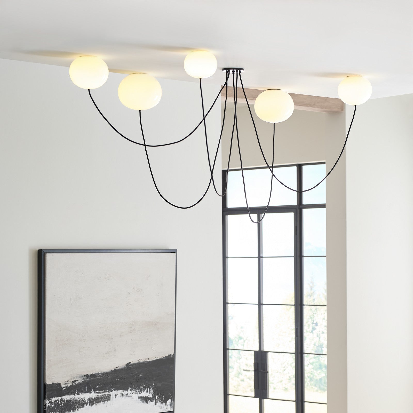 Helium Medium 5 Light Chandelier - Visual Comfort Modern 4