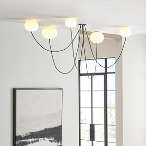 Helium Medium 5 Light Chandelier - Visual Comfort Modern 4