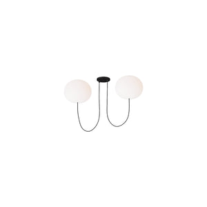 Helium Large 2-Light Chandelier - Visual Comfort Modern 1