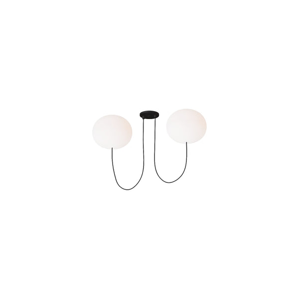 Helium Large 2-Light Chandelier - Visual Comfort Modern 1