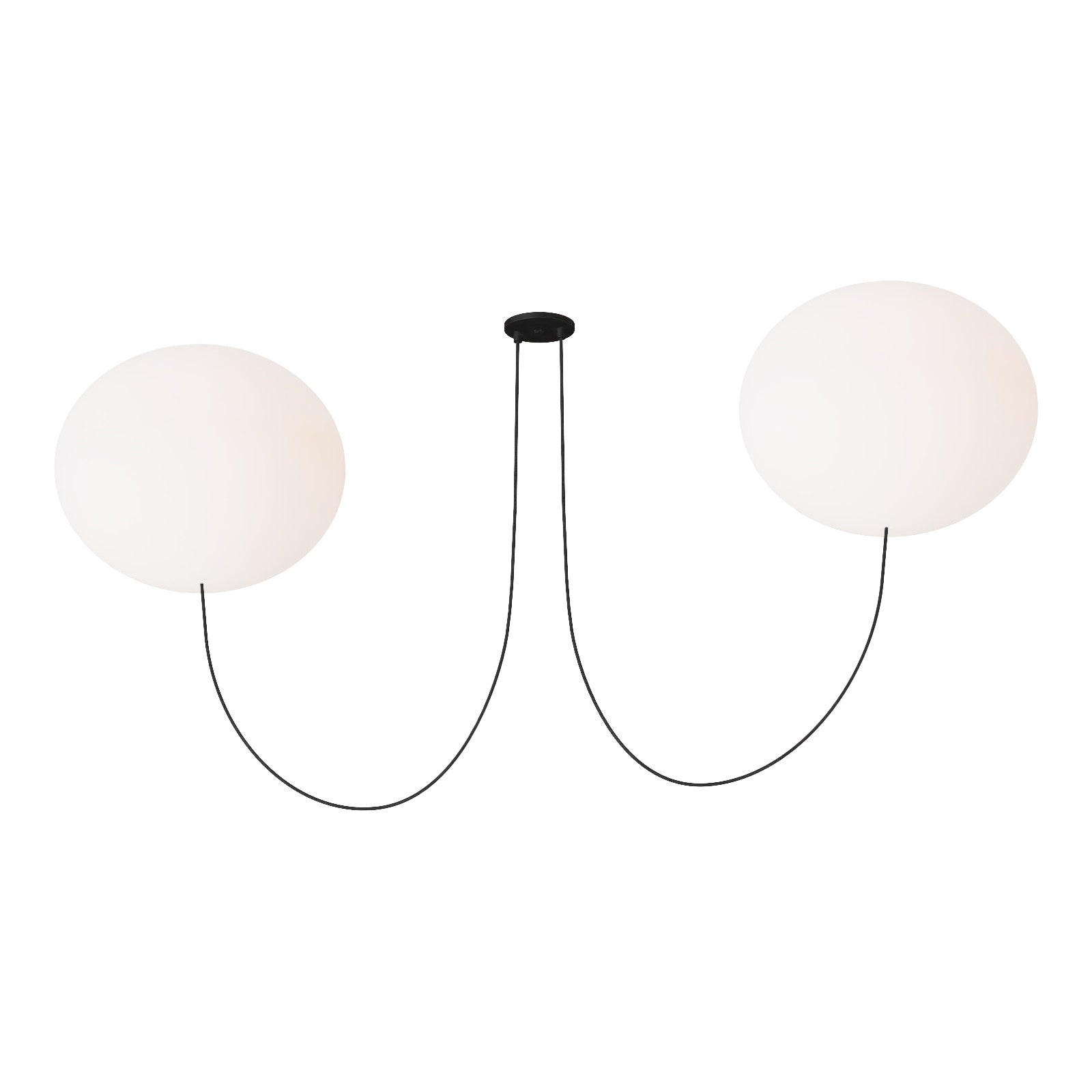Helium X-Large 2-Light Chandelier - Visual Comfort Modern 1