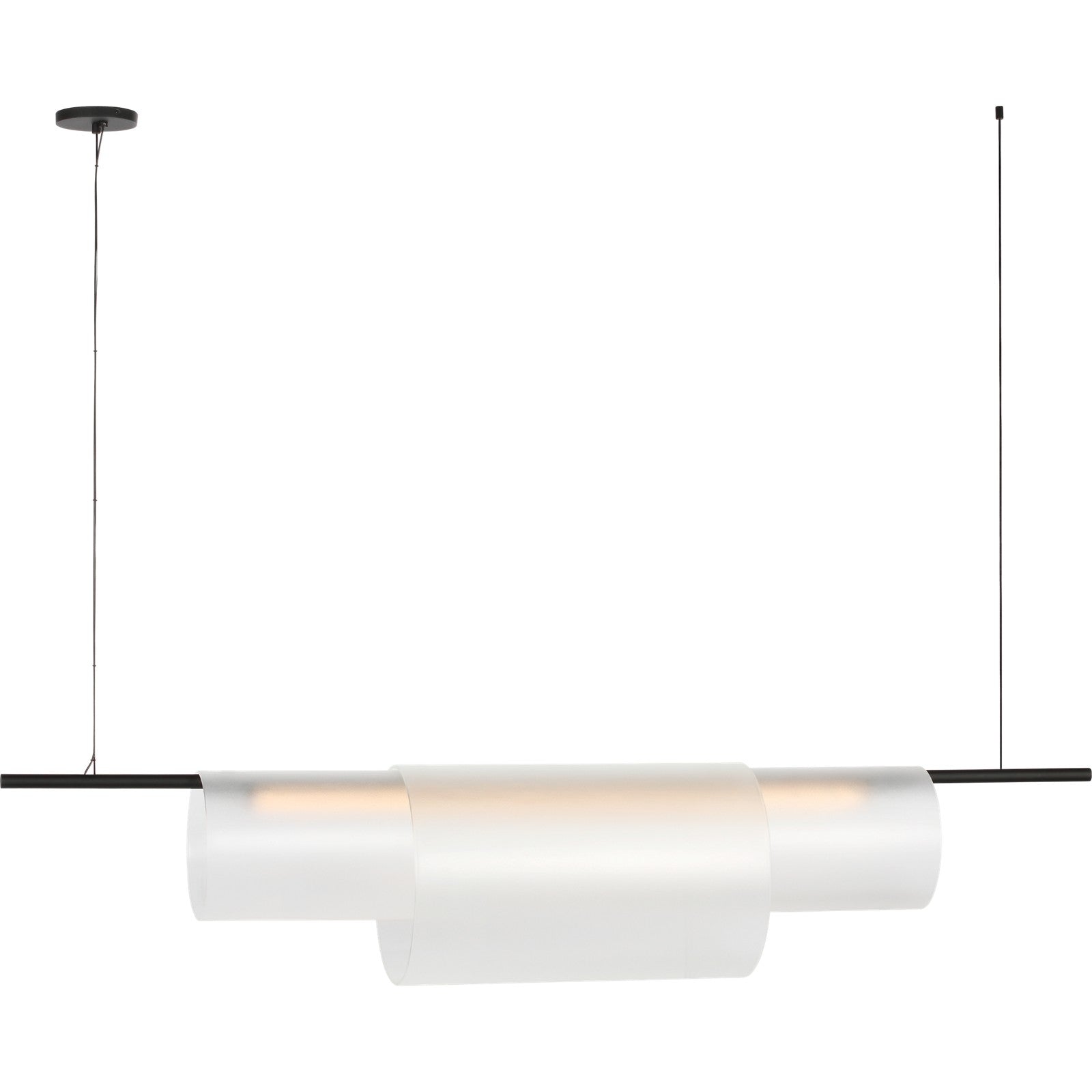 Trace 60 Double Linear Chandelier - Visual Comfort Modern 1