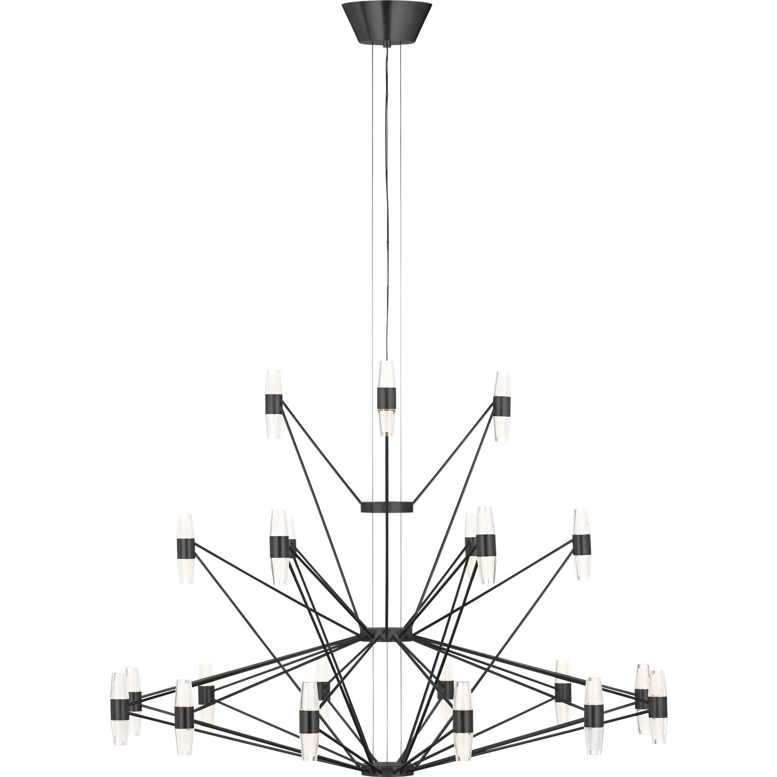 Lassell Three Tier Tall X-Large Chandelier - Visual Comfort Modern 1