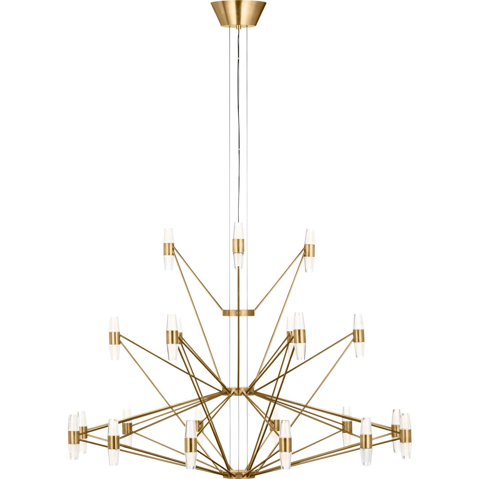 Lassell Three Tier Tall X-Large Chandelier - Visual Comfort Modern 4
