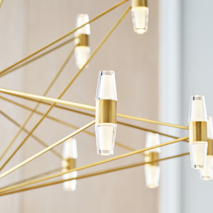 Lassell Three Tier Tall X-Large Chandelier - Visual Comfort Modern 9
