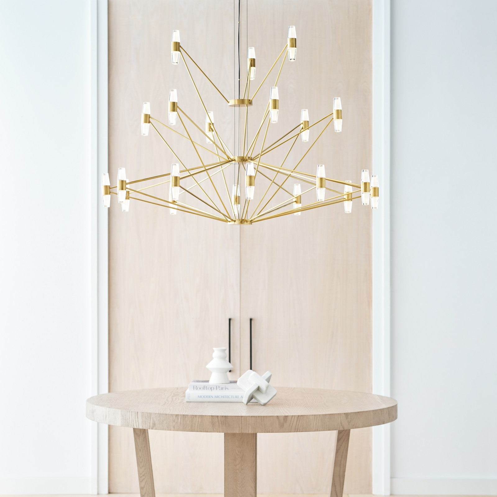 Lassell Three Tier Tall X-Large Chandelier - Visual Comfort Modern 7