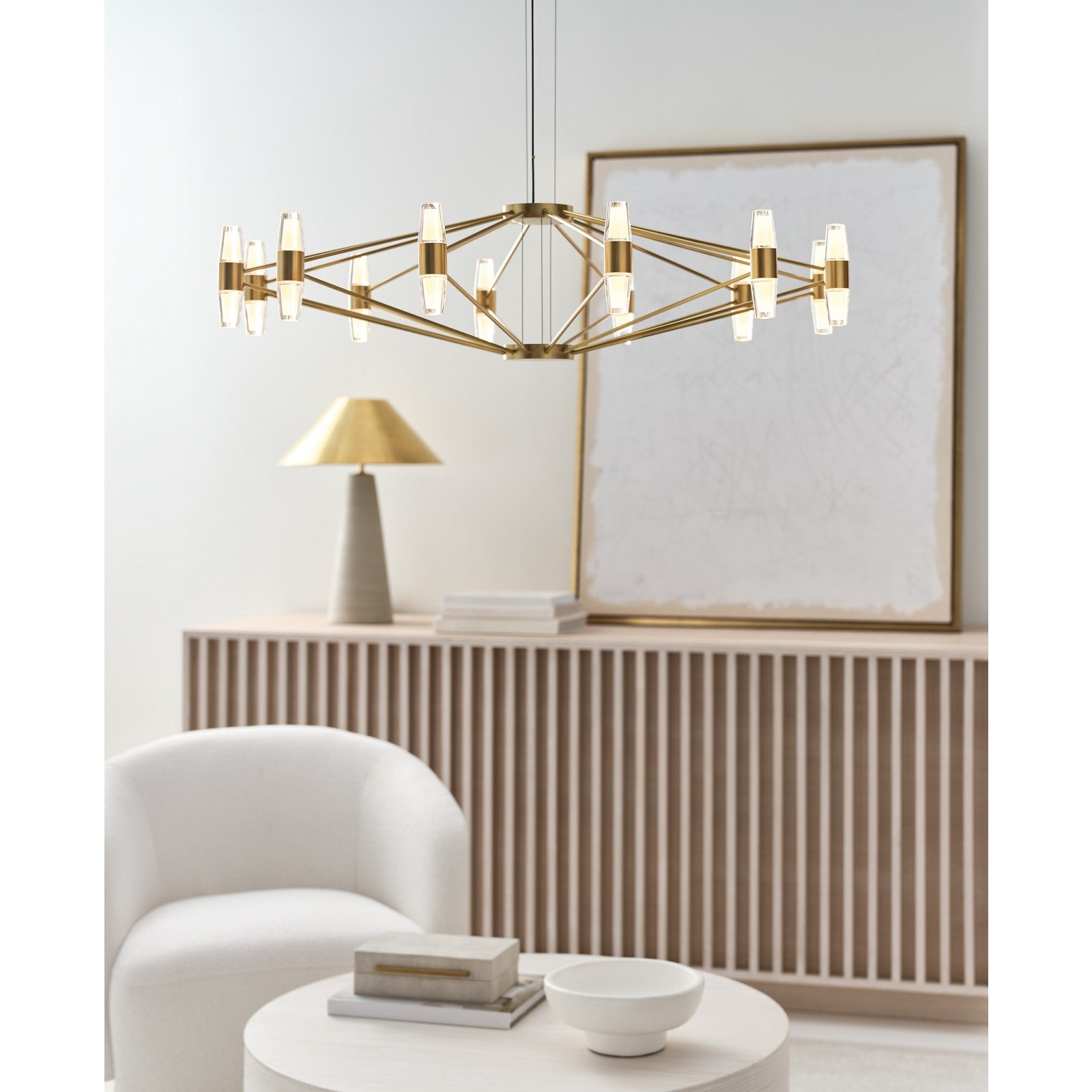 Lassell Large Chandelier - Visual Comfort Modern 13