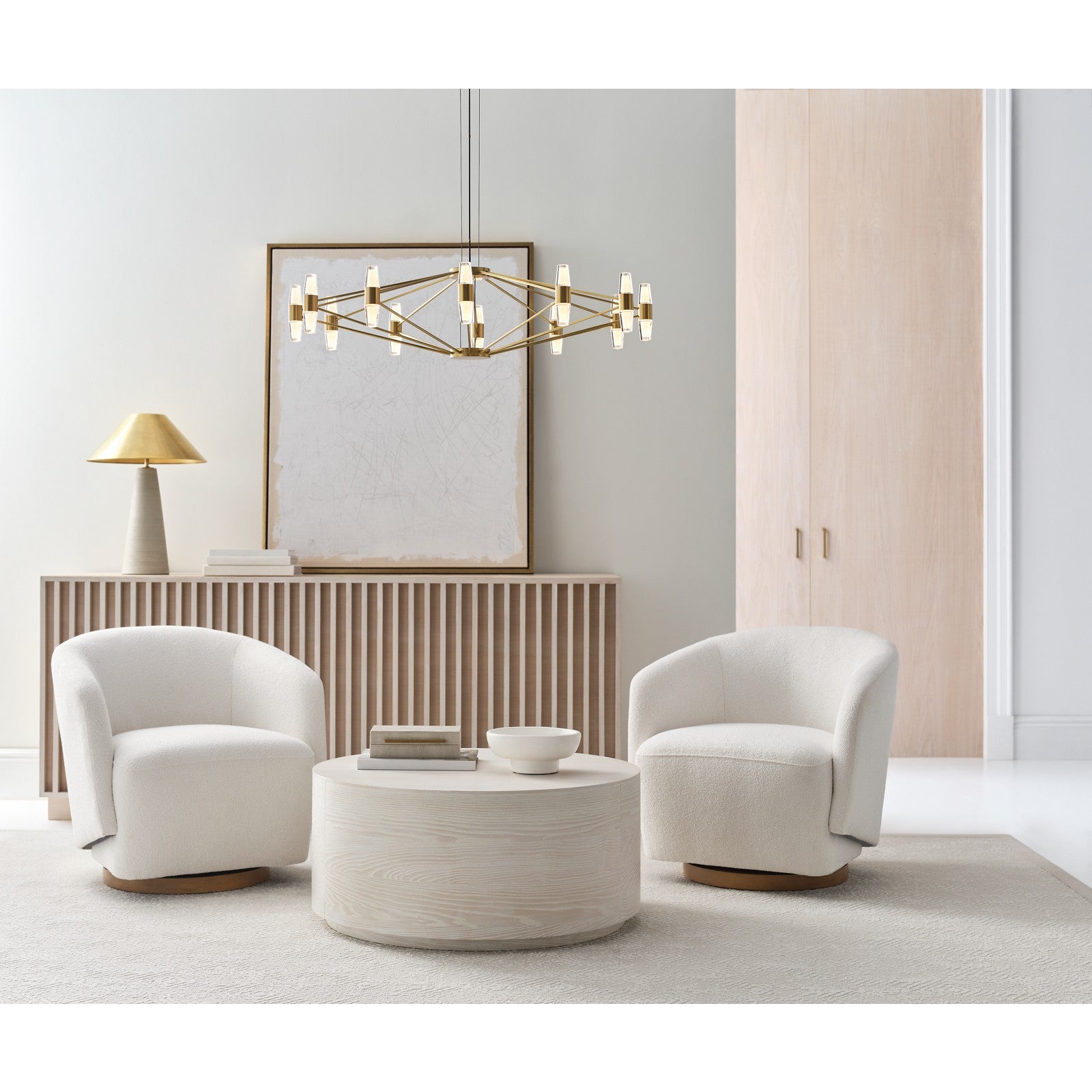 Lassell Large Chandelier - Visual Comfort Modern 9
