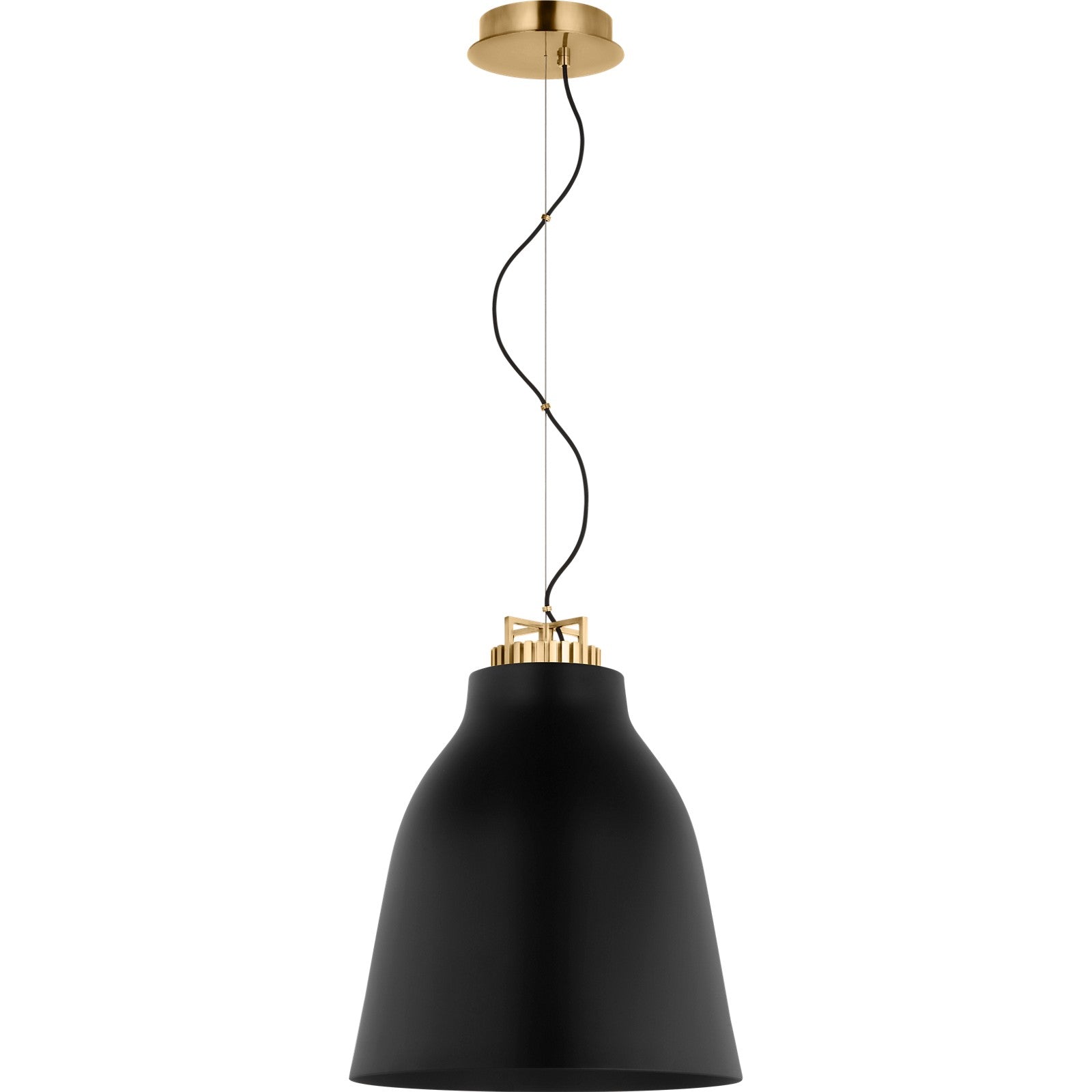 Forge Medium Tall Pendant - Visual Comfort Modern 1