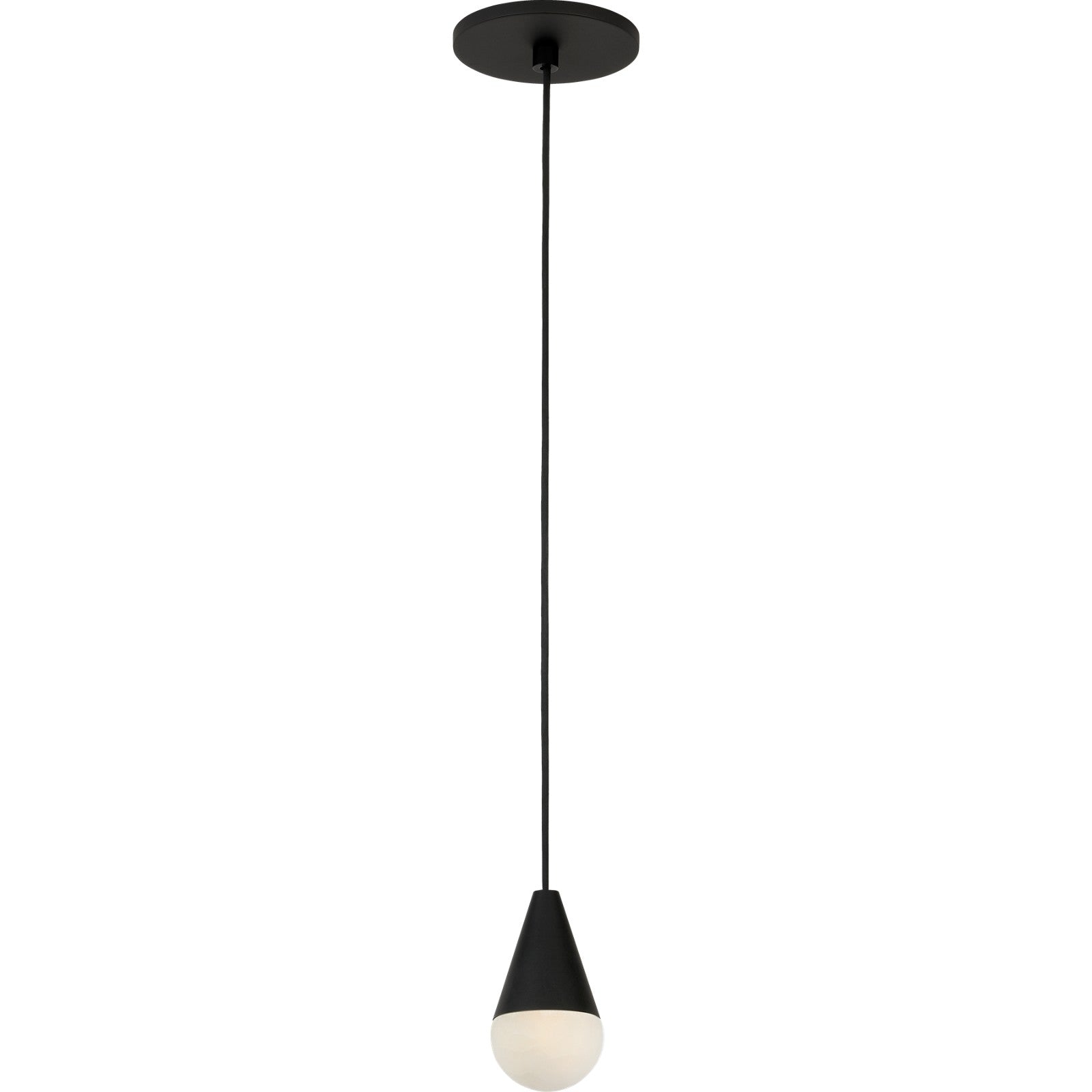 Cupola Alabaster 1-Light Pendant - Visual Comfort Modern 5