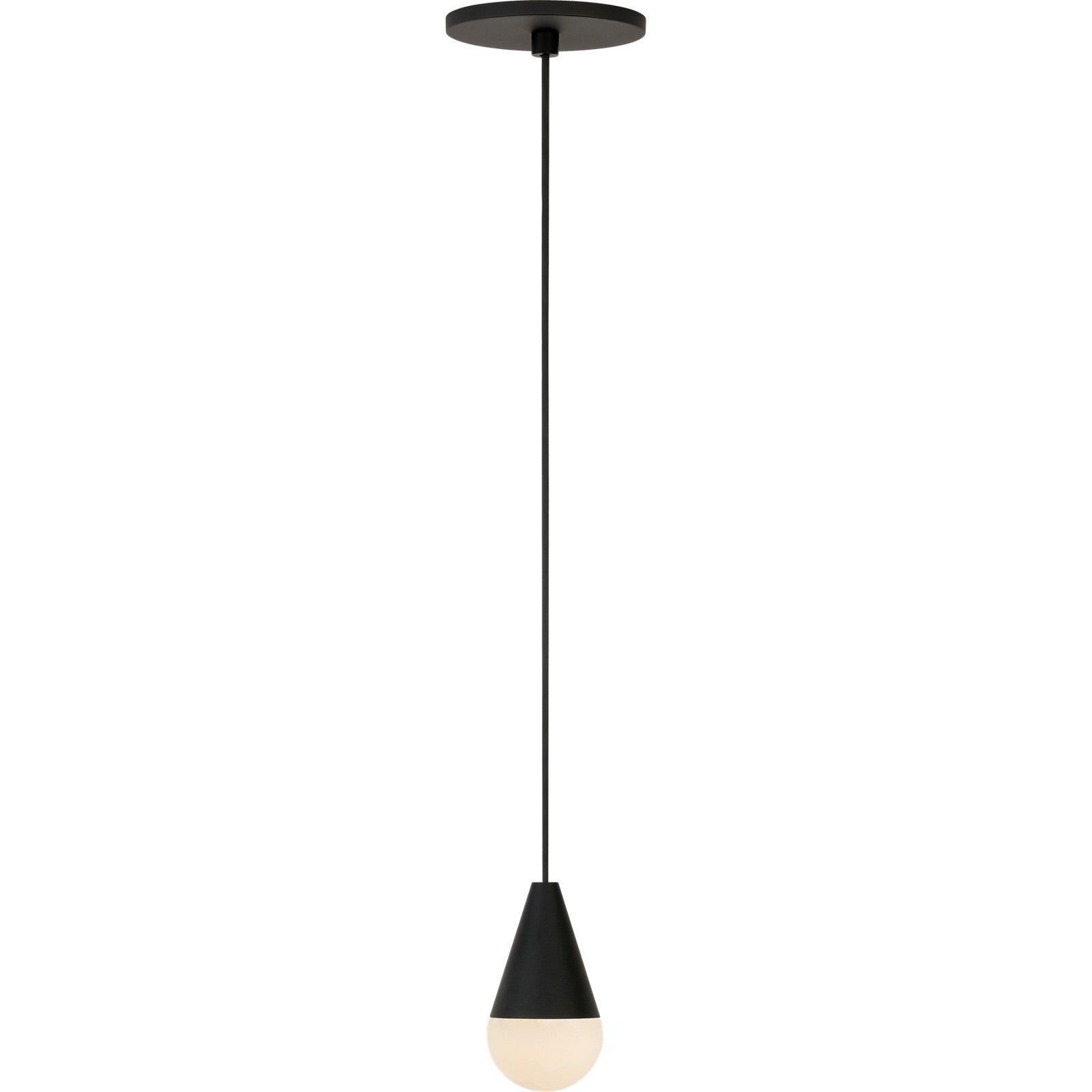 Cupola Alabaster 1-Light Pendant - Visual Comfort Modern 1