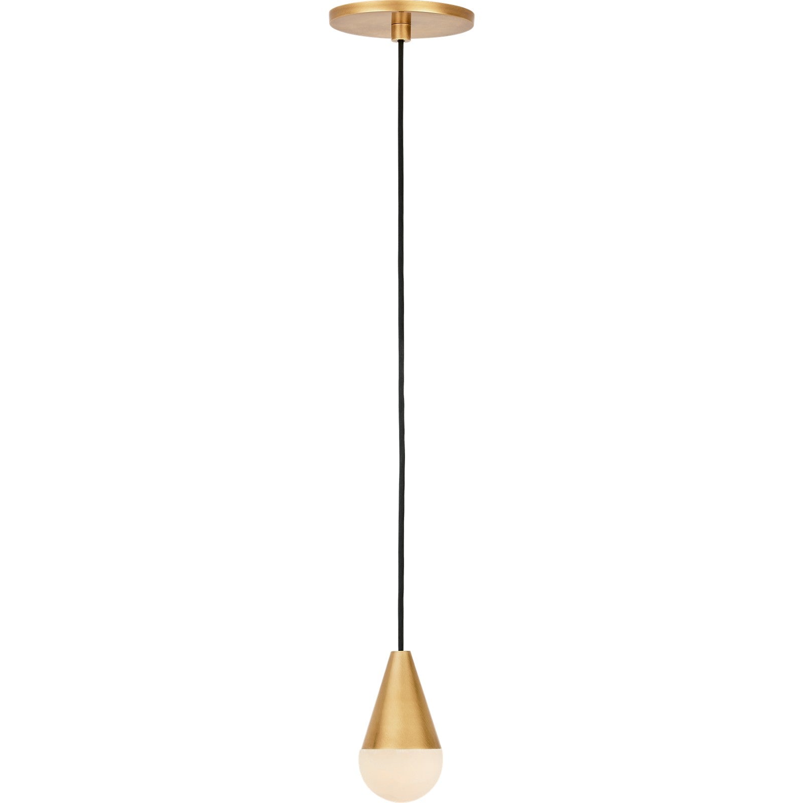 Cupola Alabaster 1-Light Pendant - Visual Comfort Modern 7