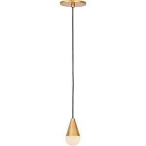 Cupola Alabaster 1-Light Pendant - Visual Comfort Modern 7