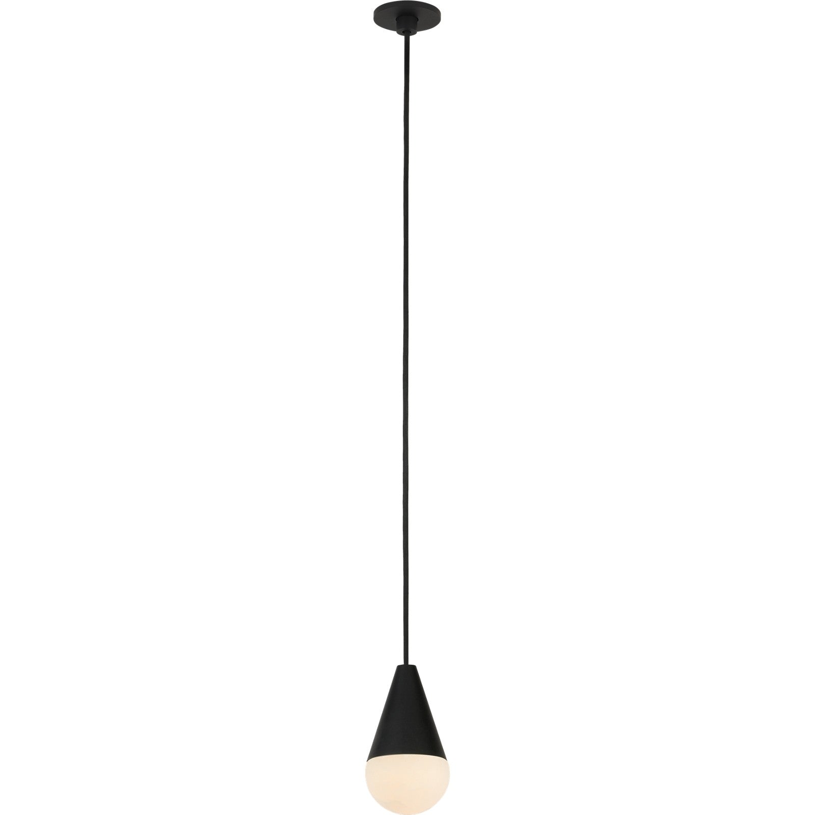 Cupola Alabaster 1-Light Port Alone Pendant - Visual Comfort Modern 1