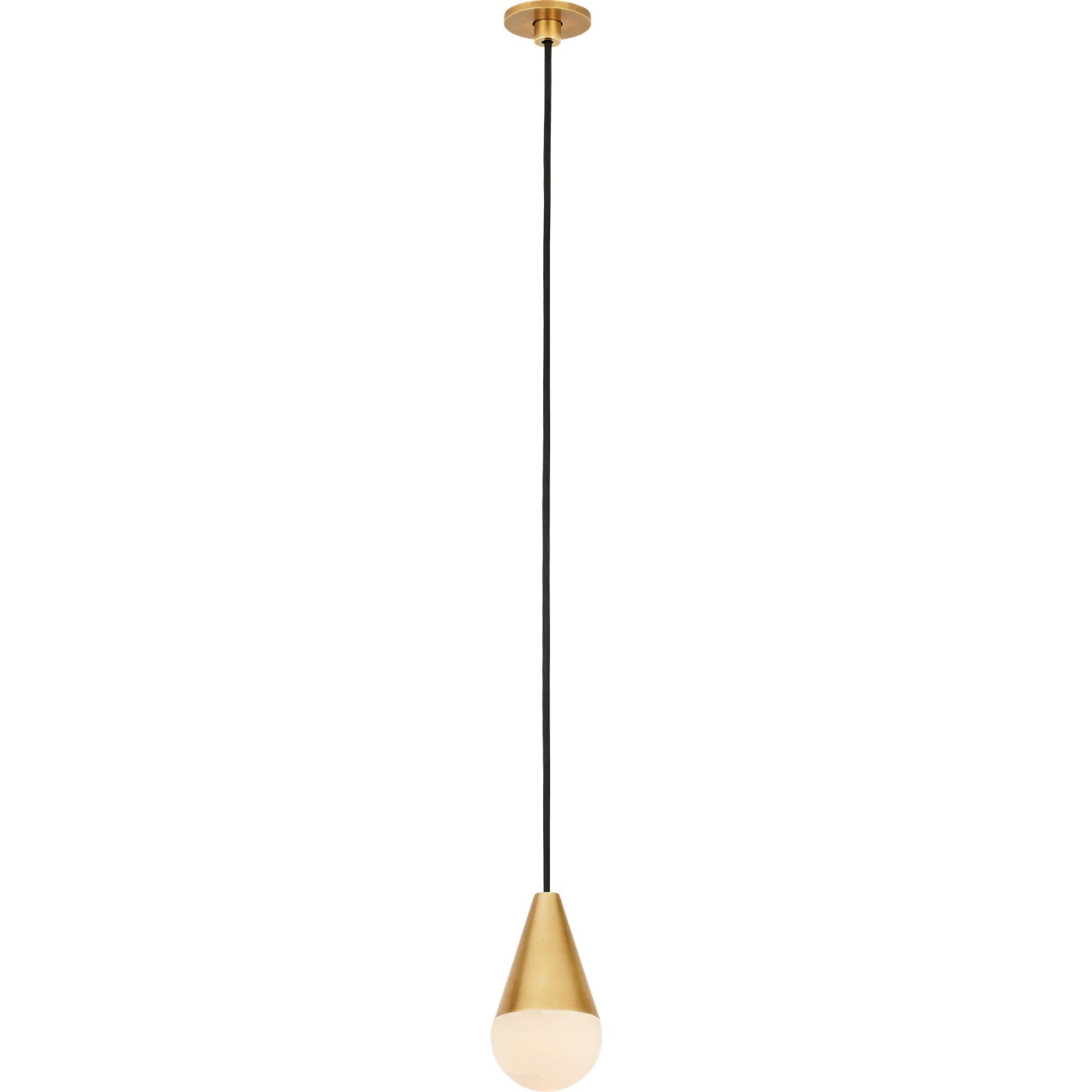 Cupola Alabaster 1-Light Port Alone Pendant - Visual Comfort Modern 5