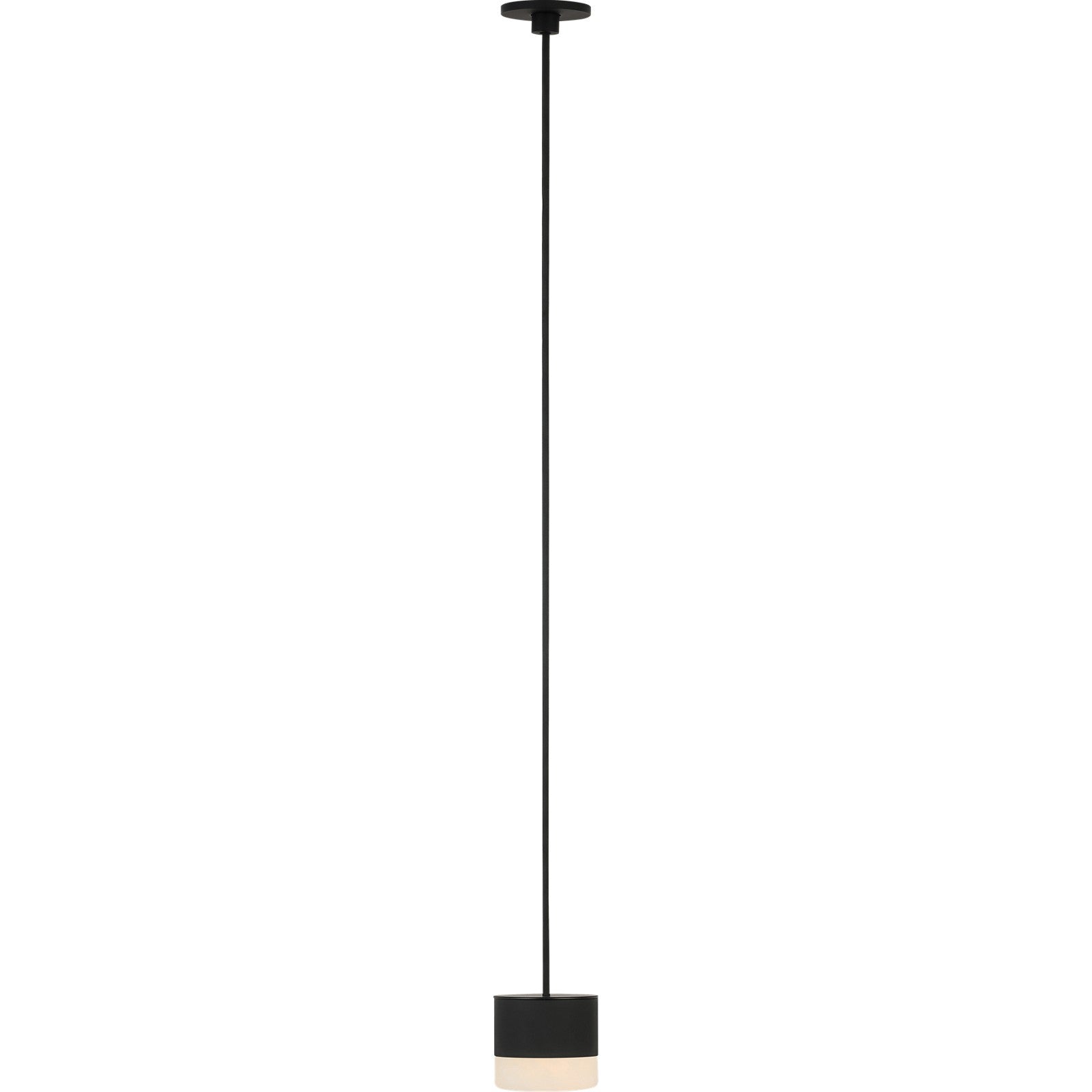 Gable Alabaster 1-Light Port Alone Pendant - Visual Comfort Modern 2