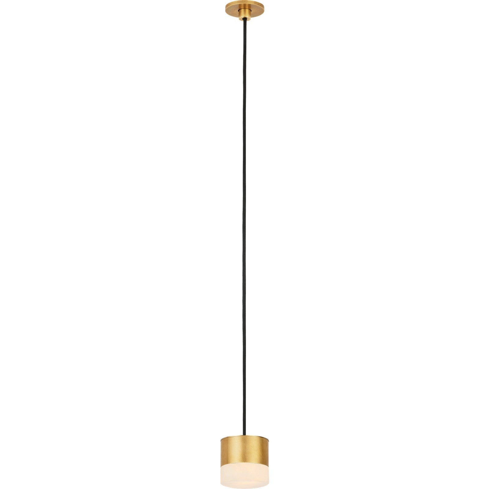 Gable Alabaster 1-Light Port Alone Pendant - Visual Comfort Modern 3