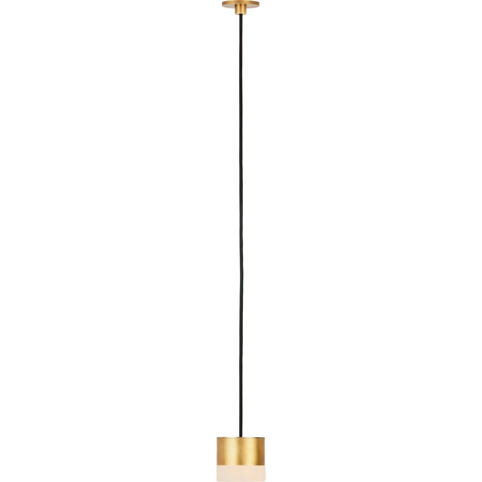 Gable Alabaster 1-Light Port Alone Pendant - Visual Comfort Modern 4