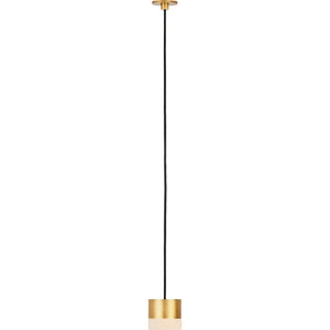 Gable Alabaster 1-Light Port Alone Pendant - Visual Comfort Modern 4