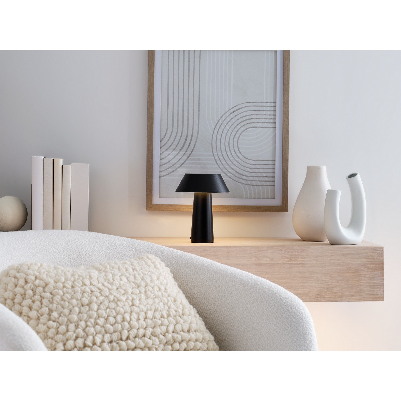 Sesa Short Accent Rechargeable Table Lamp - Visual Comfort Modern 21