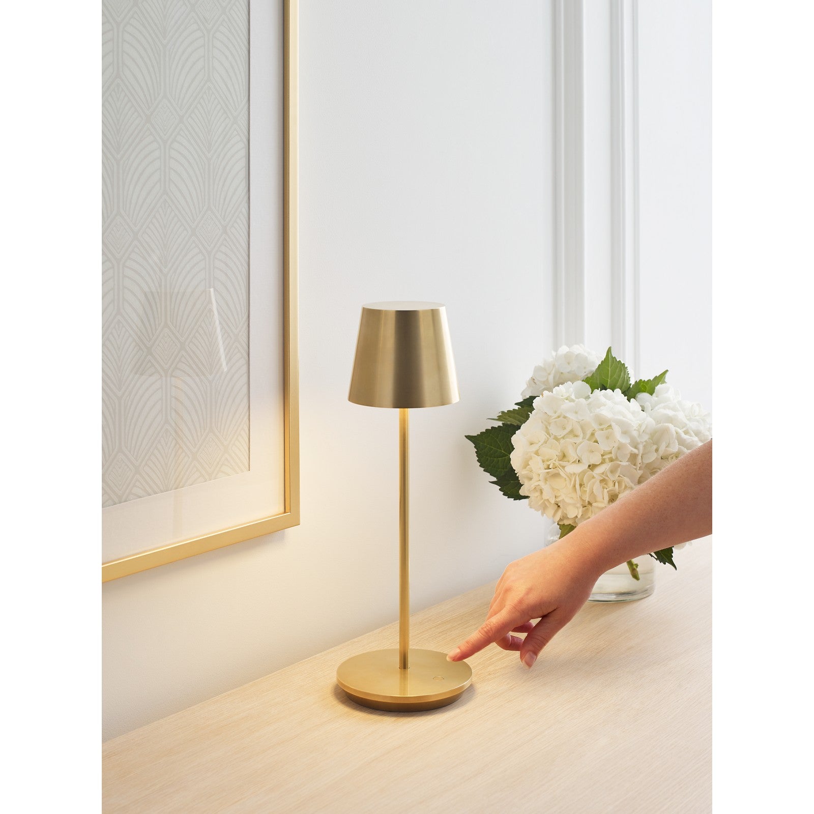 Nevis Accent Rechargeable Table Lamp - Visual Comfort Modern 53