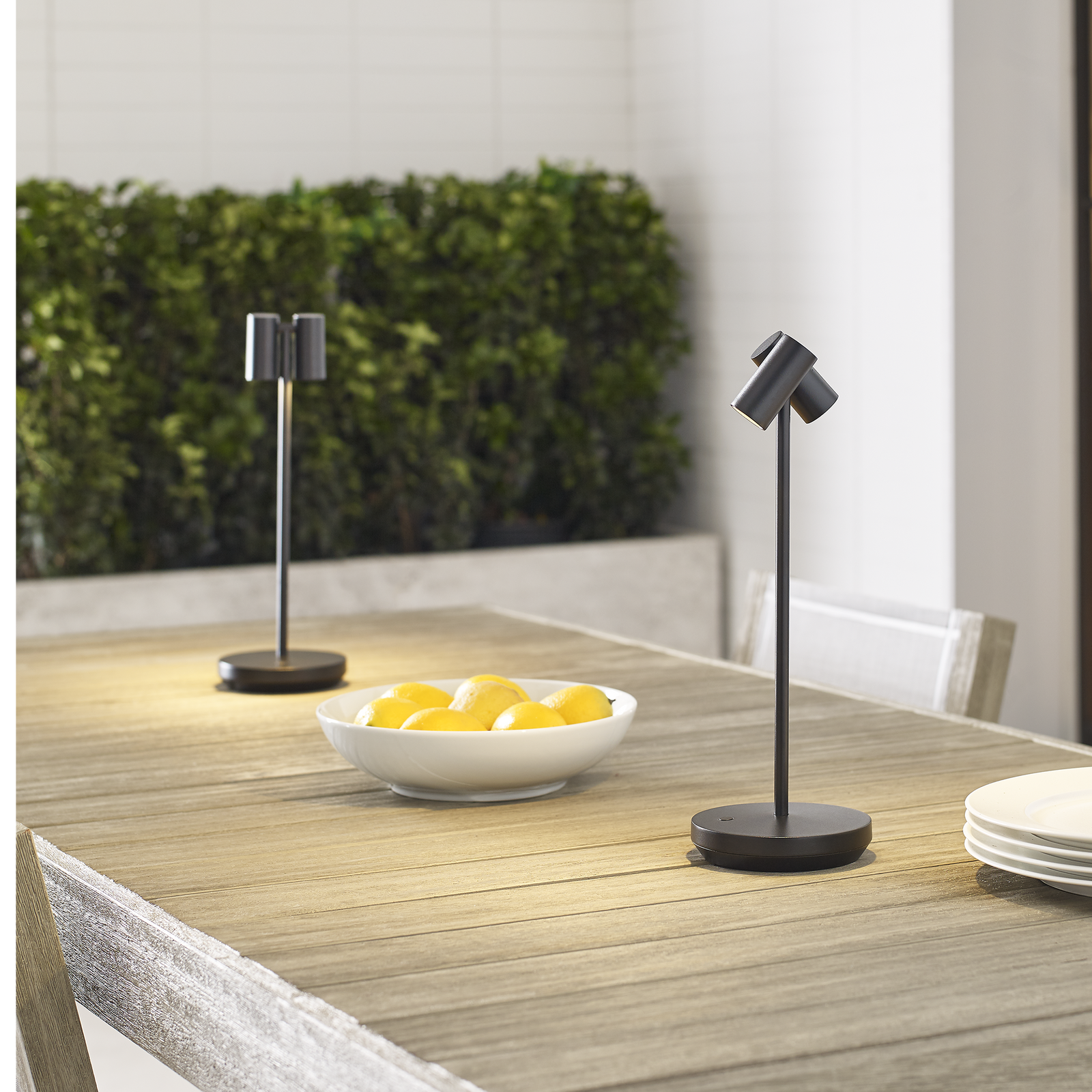 Doppia Accent Rechargeable Table Lamp - Visual Comfort Modern 6