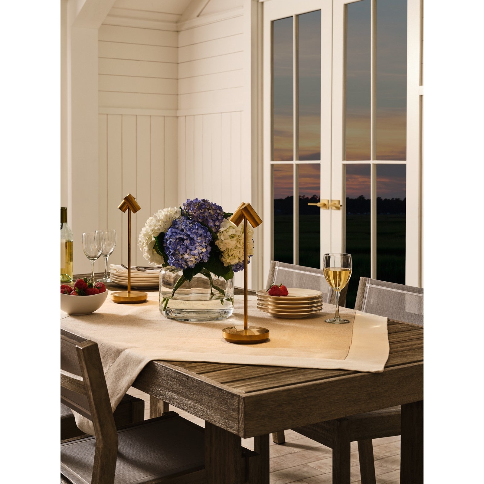 Doppia Accent Rechargeable Table Lamp - Visual Comfort Modern 57