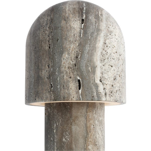 Kennett Small Travertine Table Lamp - Visual Comfort Modern 3