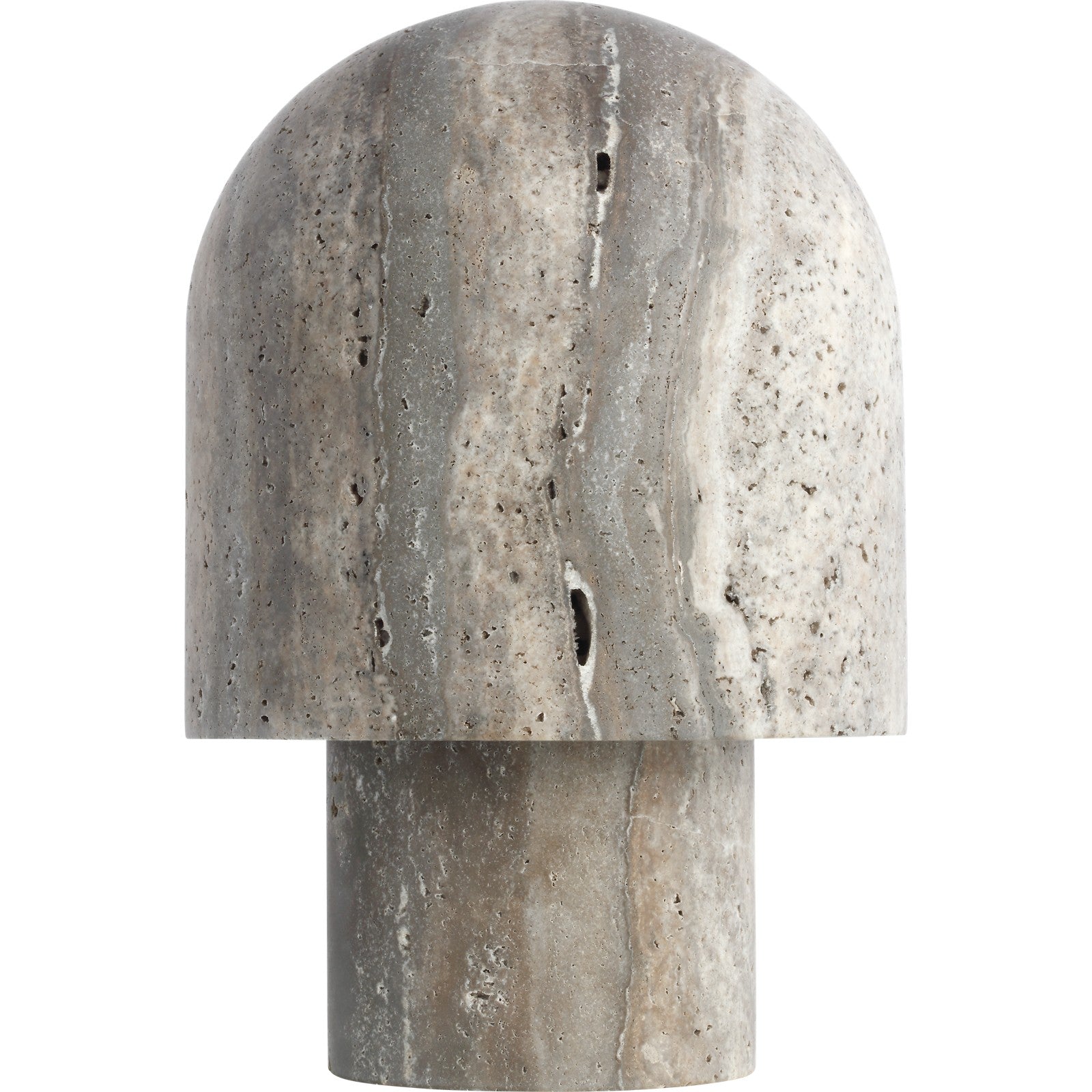 Kennett Small Travertine Table Lamp - Visual Comfort Modern 1