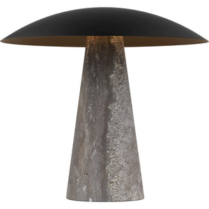 Aegis Medium Travertine Table Lamp - Visual Comfort Modern 1