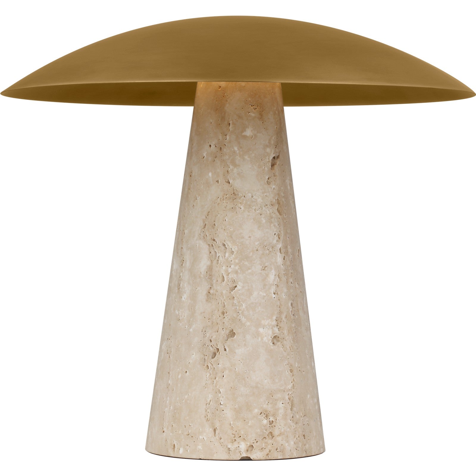 Aegis Medium Travertine Table Lamp - Visual Comfort Modern 2