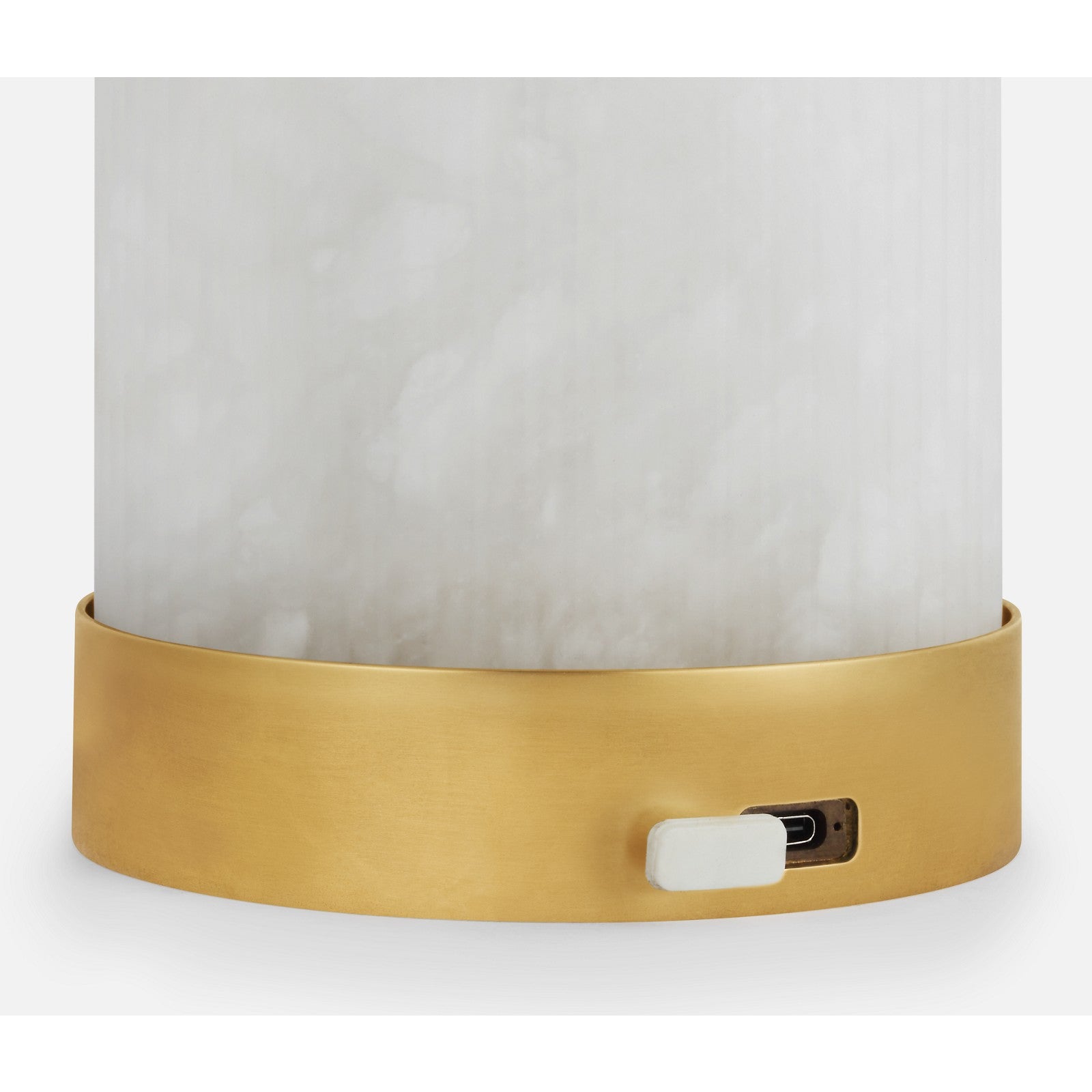 Tawa Alabaster Accent Rechargeable Table Lamp - Visual Comfort Modern 6