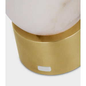 Mina Alabaster Accent Rechargeable Table Lamp - Visual Comfort Modern 5