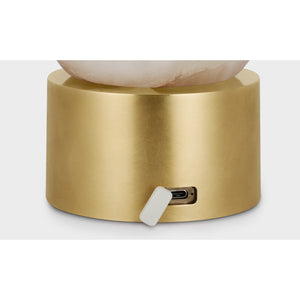 Mina Alabaster Accent Rechargeable Table Lamp - Visual Comfort Modern 6