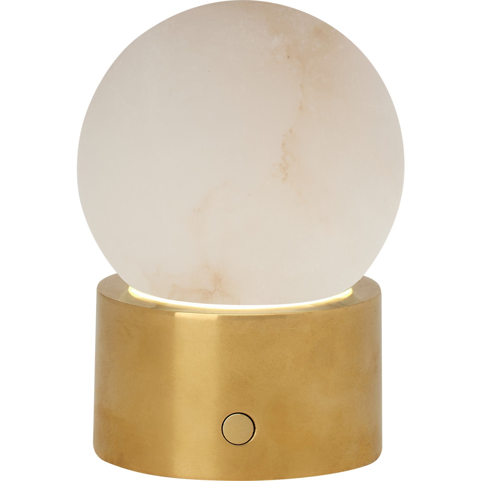 Mina Alabaster Accent Rechargeable Table Lamp - Visual Comfort Modern 2
